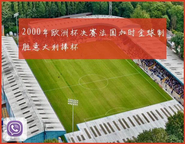 2000年欧洲杯决赛法国加时金球制胜意大利捧杯