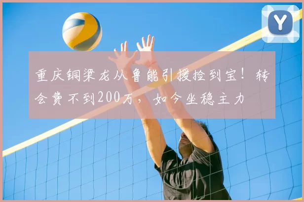 重庆铜梁龙从鲁能引援捡到宝！转会费不到200万，如今坐稳主力