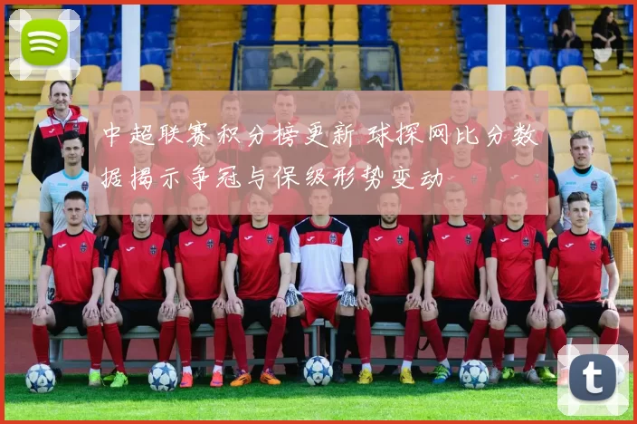 中超联赛积分榜更新 球探网比分数据揭示争冠与保级形势变动